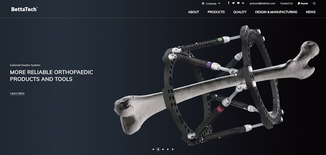 無錫倍達醫(yī)療科技有限公司網(wǎng)站案例